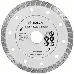 Bosch Zubehör, Sägeblatt, Diamanttrennscheibe Turbo