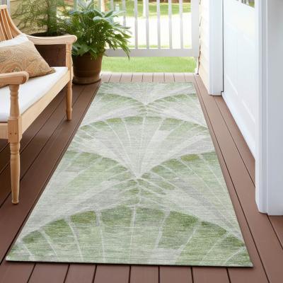 Addison Rugs Machine Washable Indoor/ Outdoor Modern Fan Chantille Rug