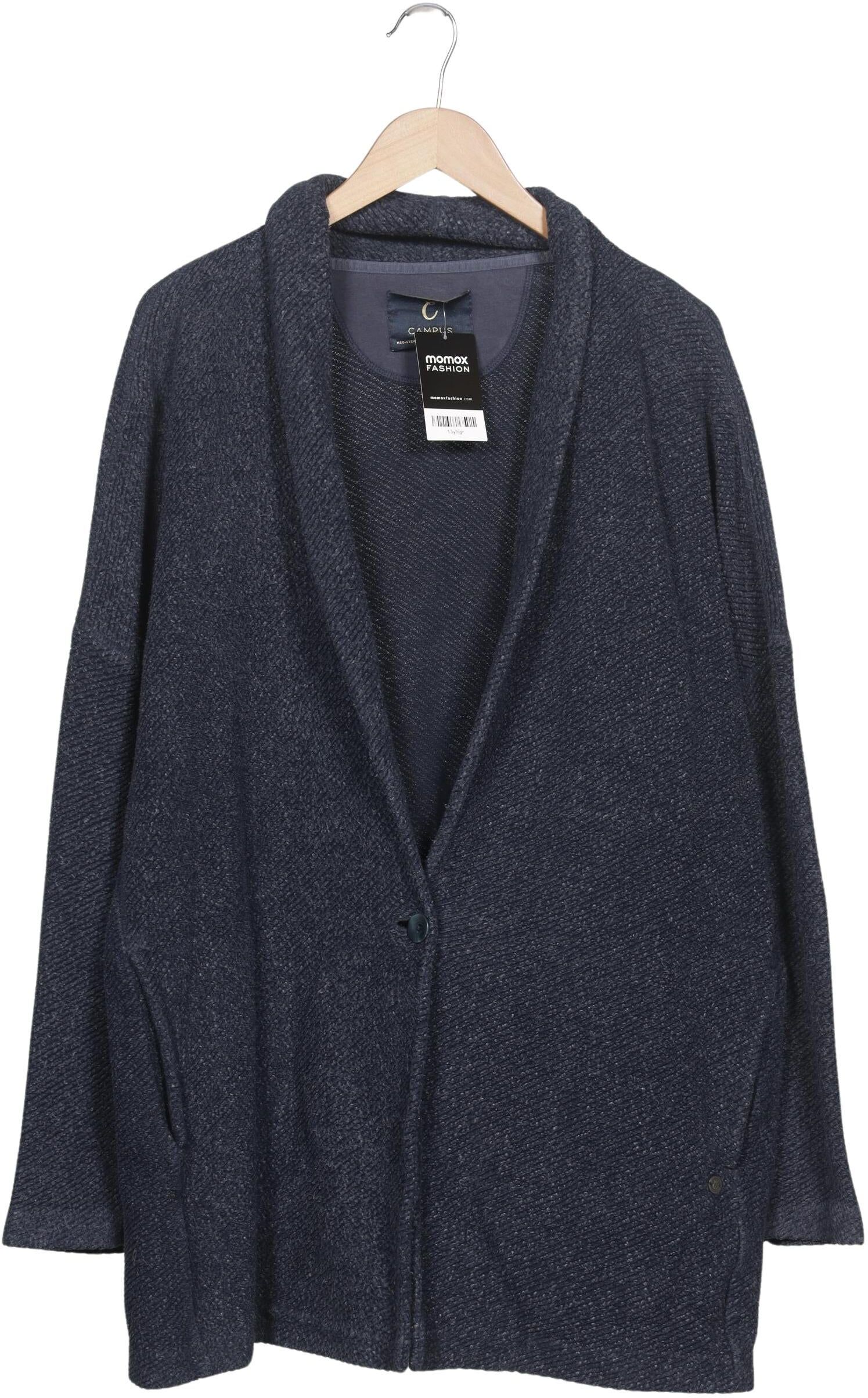 Marc O' Polo Campus by Marc O Polo Herren Strickjacke, Marineblau, Gr. XL, Synthetik / Baumwolle - Second Hand