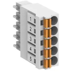 ABB TA5220-SPF5 Klemmenblock, 5 Pol Federklemme frontal / Kabel frontal, 1SAP187400R0012 TA5220SPF5