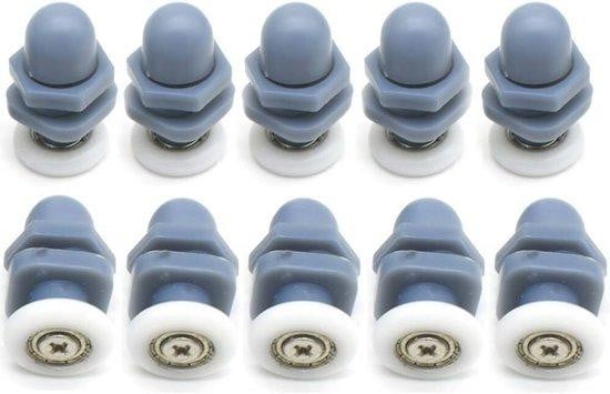Set van 10 vervangende douchedeur wielen van 20mm voor glazen deuren