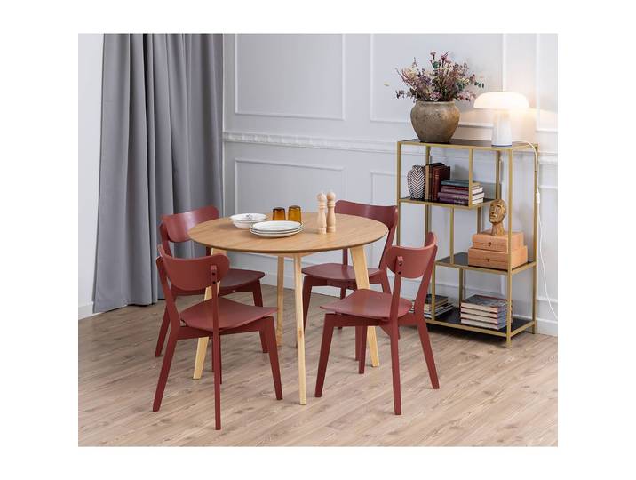 Esstisch II Ø 105cm Braun/Eiche