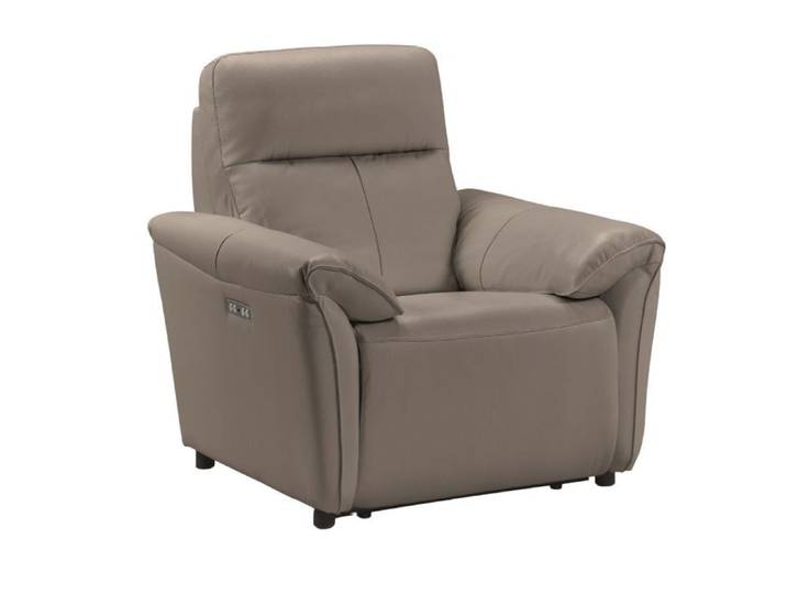 Fauteuil Relax Electrique Cuir Gris éléphant - BALCO
