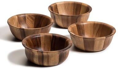 Kalmar Home Individual Salad Bowls - Set of 4 - 6.5 x 6.5