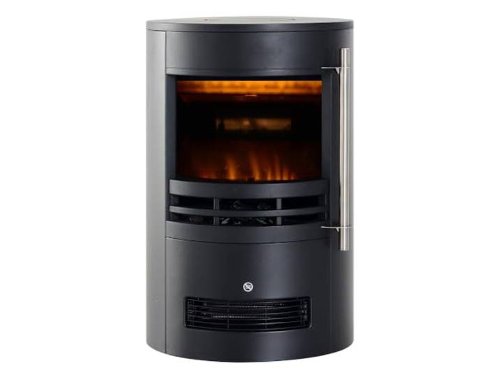 HOMCOM Elektrokamin mit Heizung Elektrischer Kamin 900/2000W Schwarz