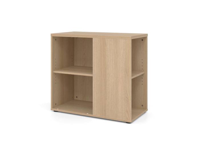 Venda Anstellcontainer, Eichefarben, Kunststoff, 2 Fächer, 40x74x80 cm, DIN EN ISO 14001, DIN EN ISO 9001, umfangreiches Zubehör erhältlich, Beimöbel erhältlich, Büromöbel, Schreibtischcontainer, Anstellcontainer