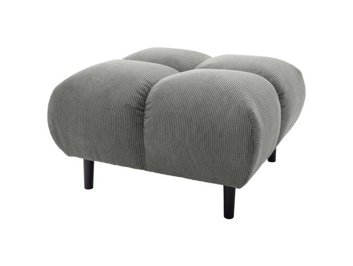 Pure Home Lifestyle Hocker, Grau, Holz, Buche, quadratisch, 73x41x73 cm, Fussart wählbar, Wohnzimmer, Sessel, Hocker, Sitzhocker