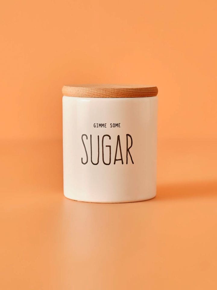 BELLA MAISON Vorratsdose "Sugar" in Weiß - (H)9 x Ø 7,5 cm - onesize