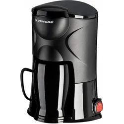 Dunlop Kaffeemaschine 24V für eine Tasse, Filterkaffeemaschine, Schwarz