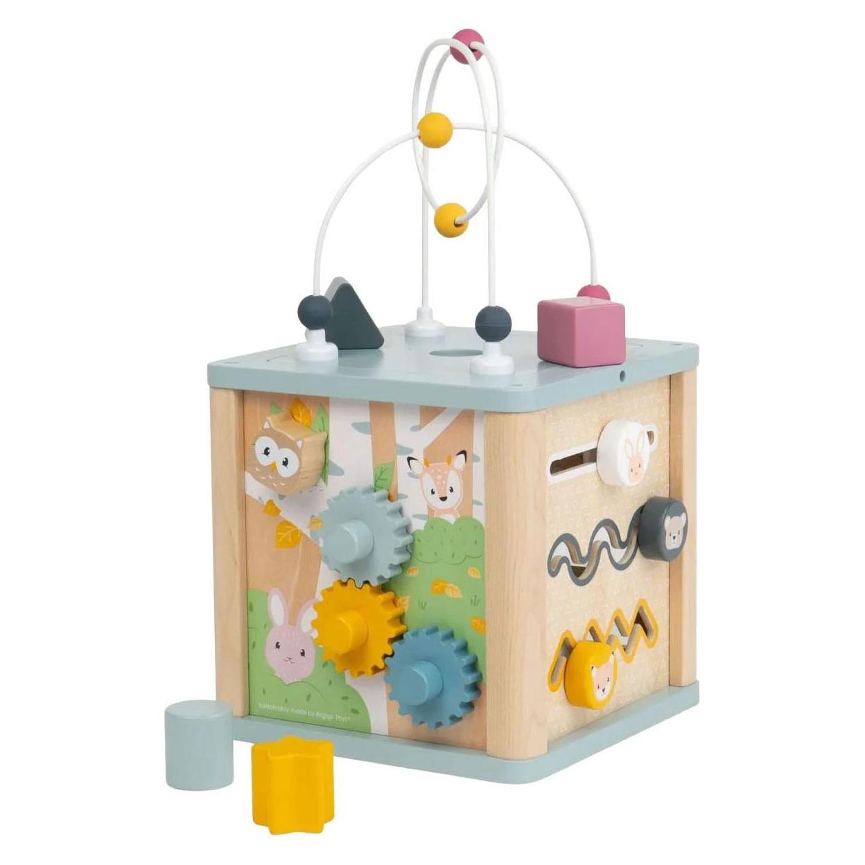 Bigjigs Formensortierer aus Holz mit Perlenspirale - 5 Stück. (69898586)