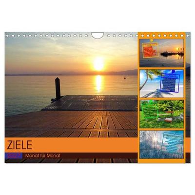 ZIELE Monat für Monat (Wandkalender 2027 DIN A4 quer), CALVENDO Monatskalender