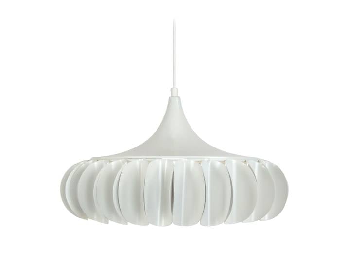 Suspension métal abat-jour blanc ívoire