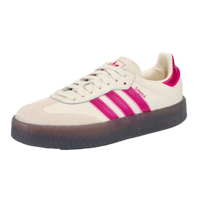 Sneaker ADIDAS ORIGINALS "SAMBAE", Damen, Gr. 39, pink (cream weiß, shock pink, shock pink), Leder, Schuhe Sneaker