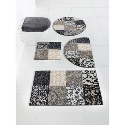 Badematte GRUND Gr. 2, grau, rechteckig (50cm x 90cm ), Badematten, Badematte
