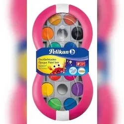 Pelikan 700016 Farbkasten Space+ magenta, 24 Farben inkl. 7,5 ml Deckweiß