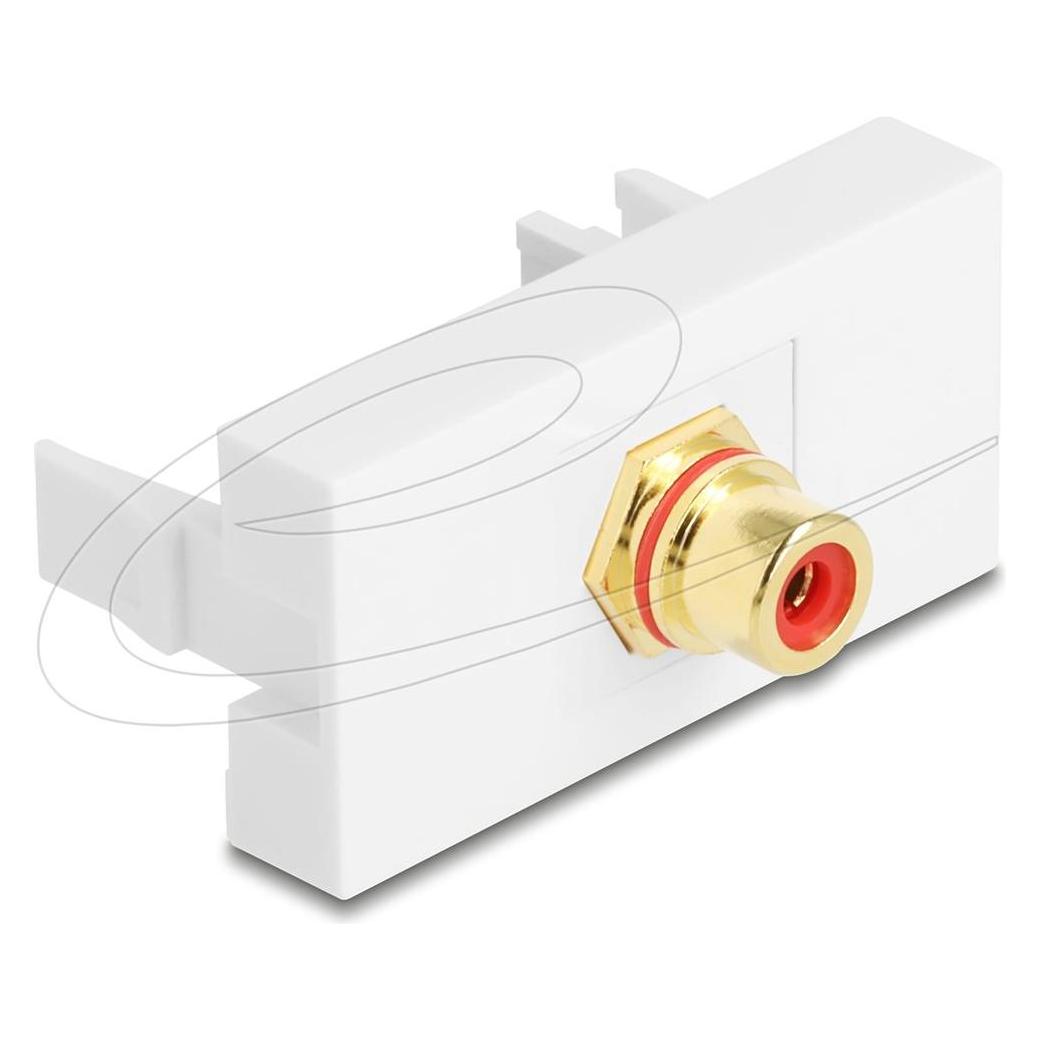 Delock Easy 45 Modul Cinch Buchse zu Cinch Buchse vergoldet (90860)