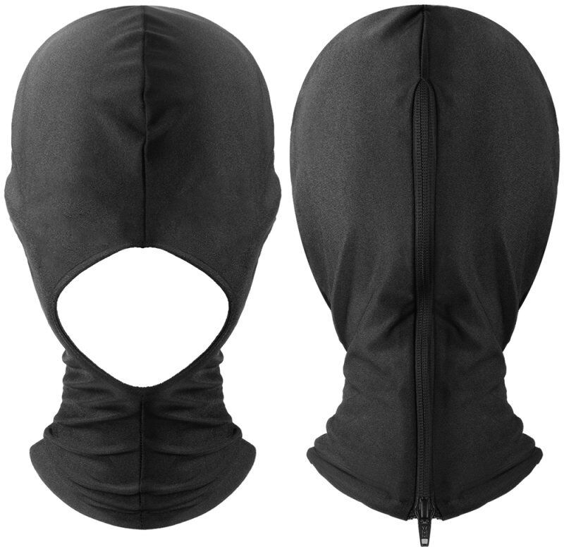 BDSMaster Cagoule avec zip Open n°1 Noire
