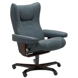 Stressless Bürostuhl Wing Office Leder Blau Batick Atlantic Blue