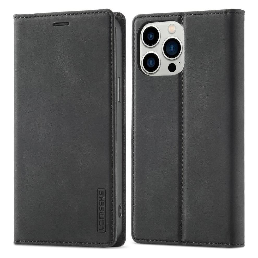 Cover-Discount iPhone 14 Pro - Vintage Flip Case Etui schwarz (Apple iPhone 14 Pro) (660107447B)