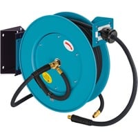 Schlauchaufroller offen 9040OS-10, 20 Meter, Druckluftschlauch blau, 2 Meter Anschlussschlauch