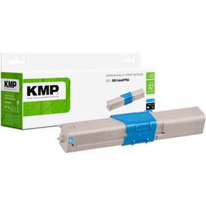 KMP kompatibel für Oki 44469706 cyan  O T28 Toner