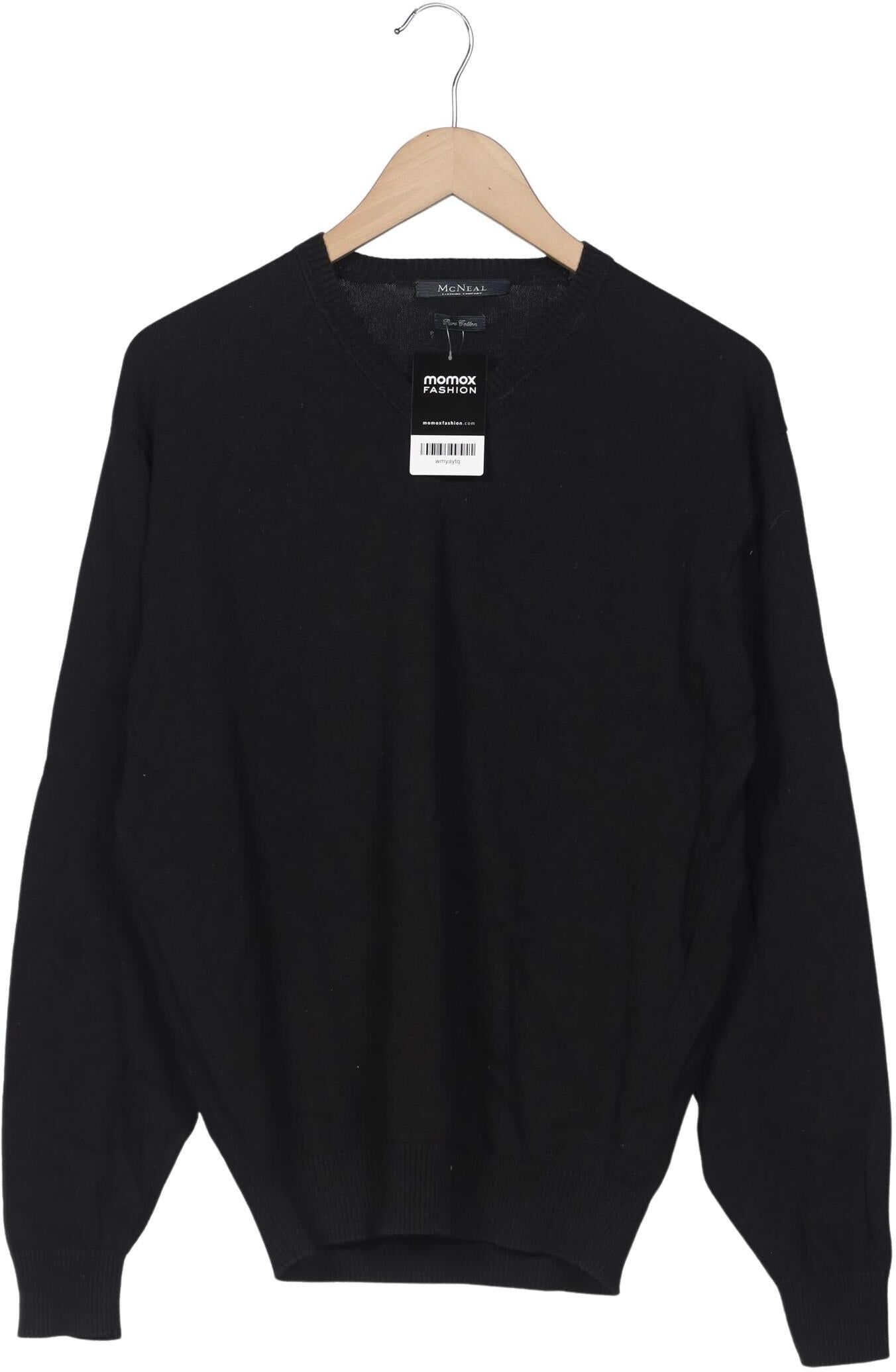 McNeal Herren Pullover, Schwarz, Gr. M, Baumwolle - Second Hand