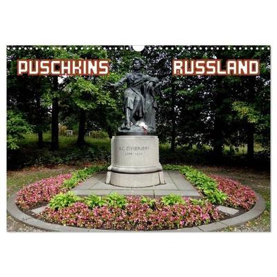 PUSCHKINS RUSSLAND (Wandkalender 2027 DIN A3 quer), CALVENDO Monatskalender