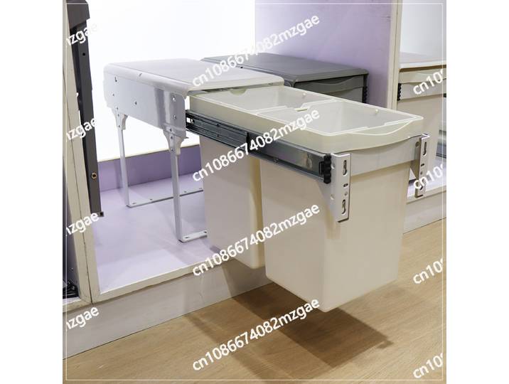 Poubelles de tri pour cuisine, armoires coulissantes, armoires d'évier, poubelles, armoires carrées, portes intérieures d'armoires, poubelles cachées