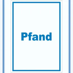 HB-Druck Pfand Mülltrennung Aufkleber mit Text A2 (420x594mm)