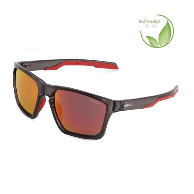 Sinner arary cr blk sintec smk blk/rd oil zonnebril heren -