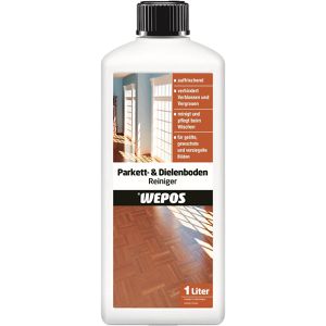 Wepos Bodenpflege 2000200503 Parkett- & Dielenboden Konzentrat, reinigt & schützt versiegelte Parkett- und Holzböden, 1 Liter