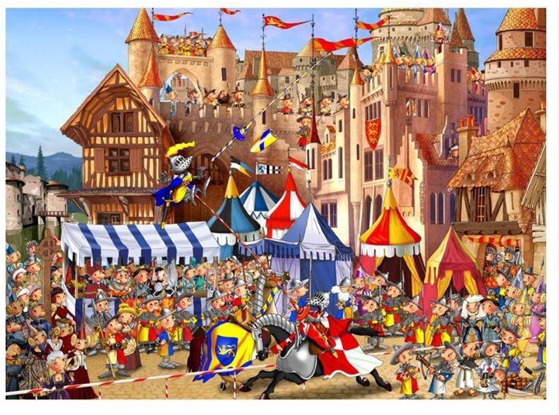 Puzzle Michèle Wilson Puzzle en bois - Le Tournoi - 100 pcs