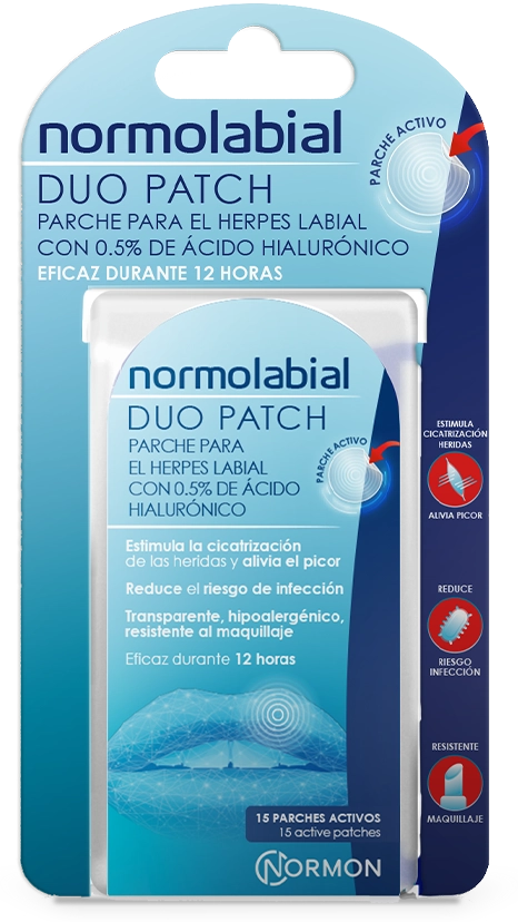 Normon Normolabial Duo Patch 15 Unidades