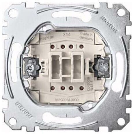 Merten Bouton-poussoir 1S avec contact de signalisation séparé 10A MEG3154-0000 (MEG3154-0000)