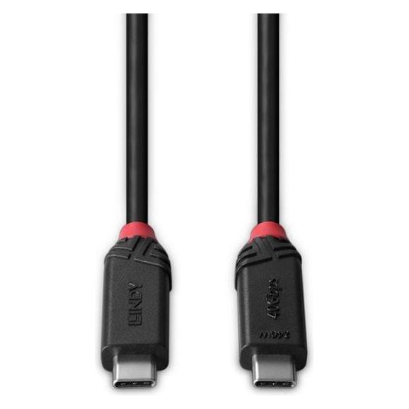 Lindy 1m USB4 240W Type C Cable (1 m, Thunderbolt 3, USB 2.0, USB 3.2 Gen 2x2, USB 4, 240 W) (37001)