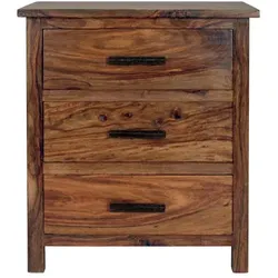 Nachttisch Rami 45x60x40 aus indischem Sheesham-Massivholz