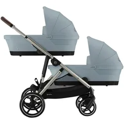 Cybex GOLD Zwillings- und Geschwisterwagen eGazelle S, blau