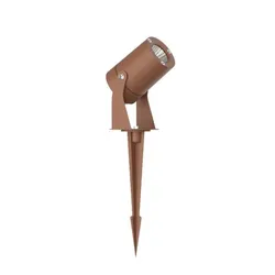 Beneito & Faure Sair - 10W runder LED-Strahler IP65 Corten 3000K - Gartenleuchte für Pflanzen oder Hecken h36cm - Beneito faure
