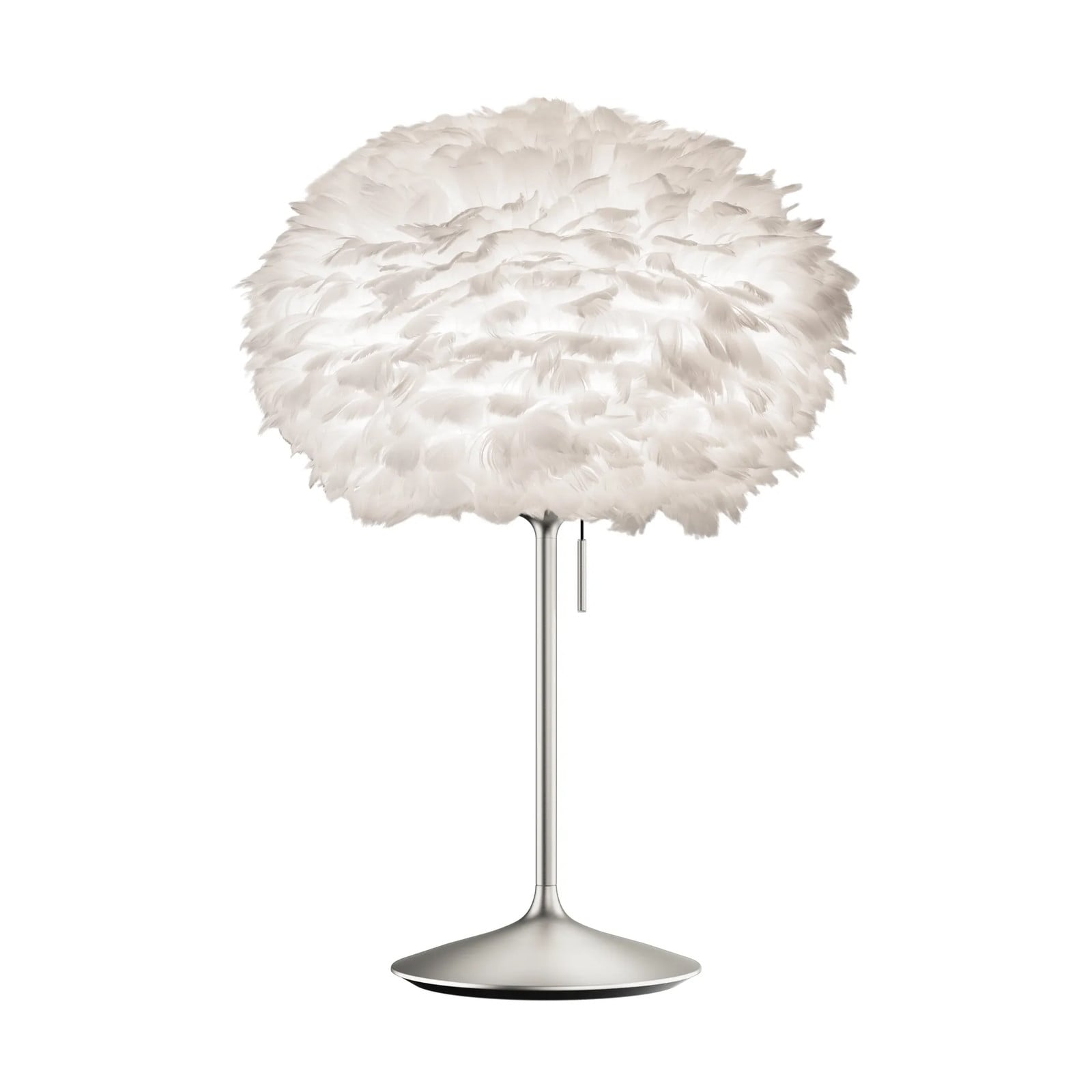 Umage Eos tafellamp medium Wit-Geborsteld staal