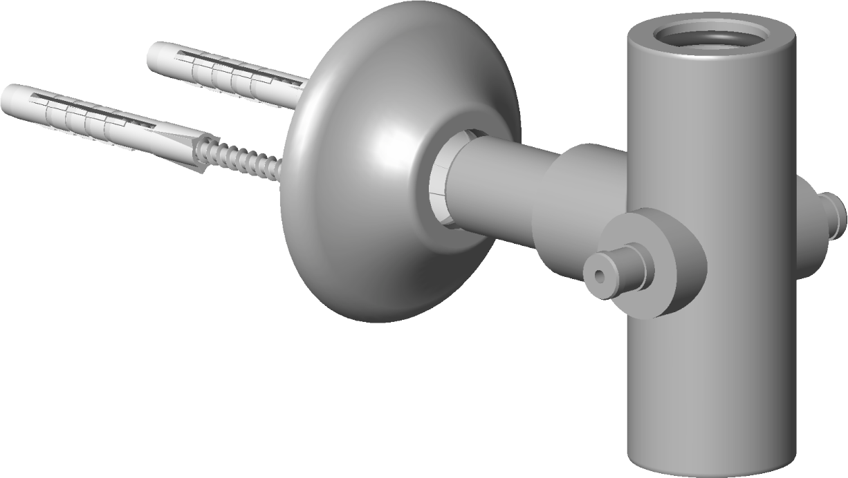 Dornbracht T-piece,wh standbr.m.ring 90171103400-00 chromé