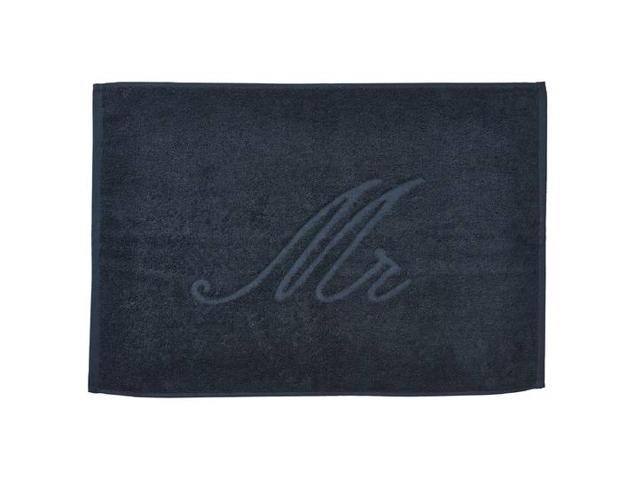 Tapis de bain Mr 50 x 70cm Noir/Noir