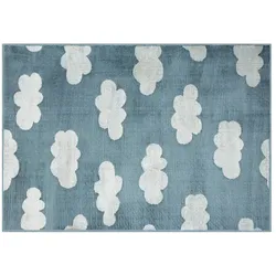 KJUT Webteppich  Clouds , blau , Synthetische Fasern , Maße (cm): B: 133