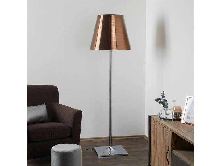 KTribe F3 Lampadaire Aluminium Bronze - Flos - Salon / séjour - Design - Plastique - Avec abat-jour