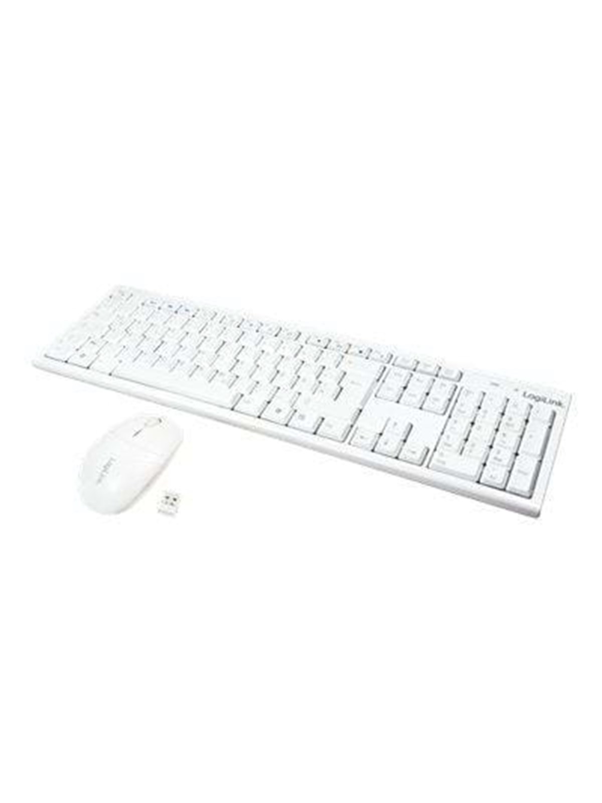 LogiLink Combo Set mit Autolink - Tastatur & Maus Set - Weiss
