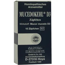 Mucedokehl D 3 Zäpfchen 10 St