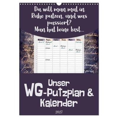 Gothic WG-Putzplan & Kalender 2027 (Wandkalender 2027 DIN A3 hoch), CALVENDO Monatskalender