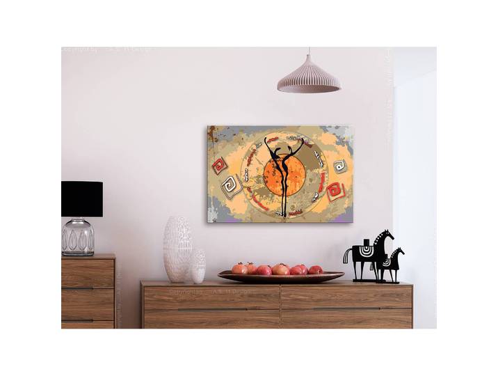 Peinture par numéro - African Dance Lin Multicolore 40 x 50cm