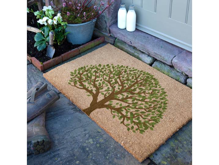 Paillasson 9060-TREEOFLIFE 60 x 1 x 90cm Marron