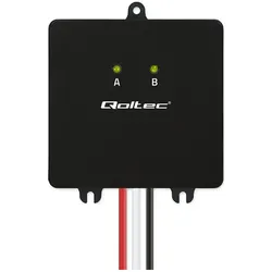 Qoltec 24V Spannungsausgleicher für 2x12V, 5A, LiFePO4 AGM GEL Batterien, Batterien + Akkus