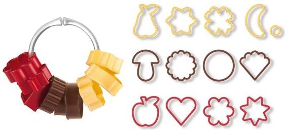 Formine biscotti Tescoma 630900 DELICIA forme tradizionali Colori asso